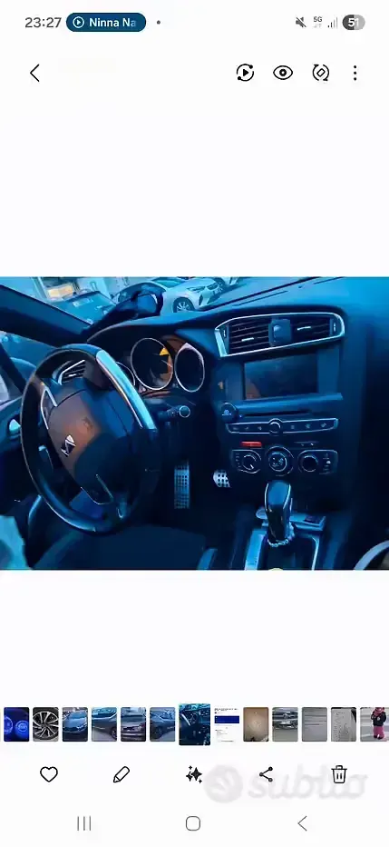 Usata DS Automobiles DS4 So Chic 131 CV (96 kW) 2017 Grigio Berlina