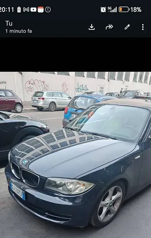 Usata BMW 118 Cabriolet 143 CV (105 kW) 2010 Blu/azzurro Cabrio