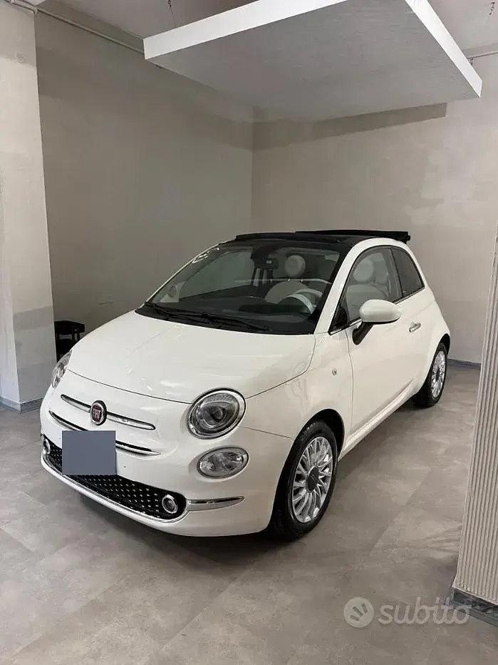 Usata Fiat 500C 105 CV (77 kW) 2016 Bianco Cabrio