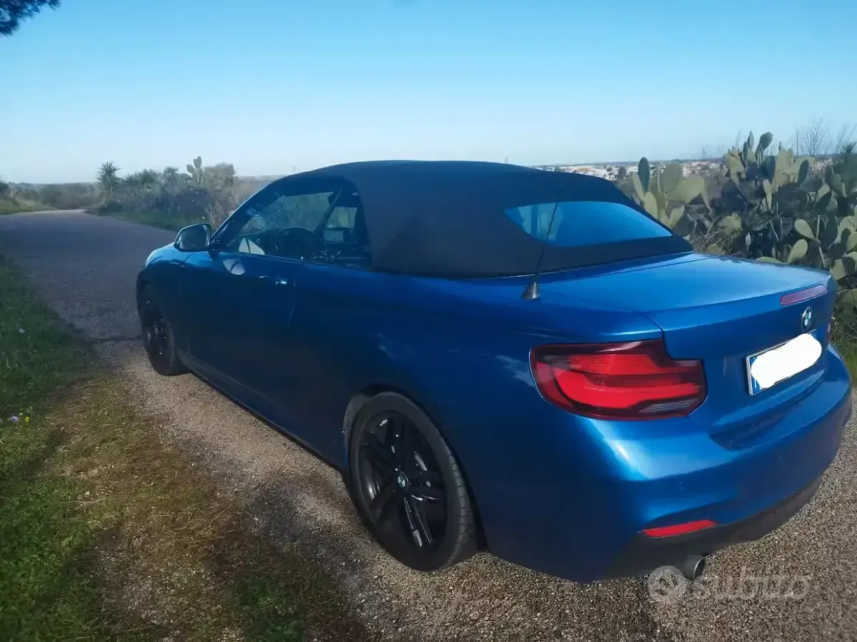 Usata BMW 218 M Sport 150 CV (110 kW) 2019 Bluazzurro Cabrio