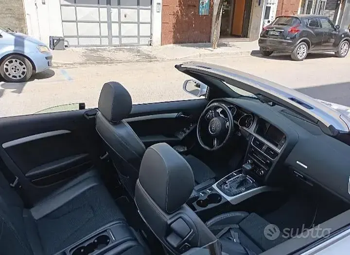 Usata Audi A5 Cabriolet S-Line 190 CV (139 kW) 2014 Bianco Cabrio
