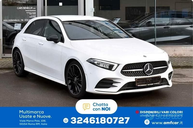 Usata Mercedes A200 AMG line 163 CV (119 kW) 2020 Bianco Berlina