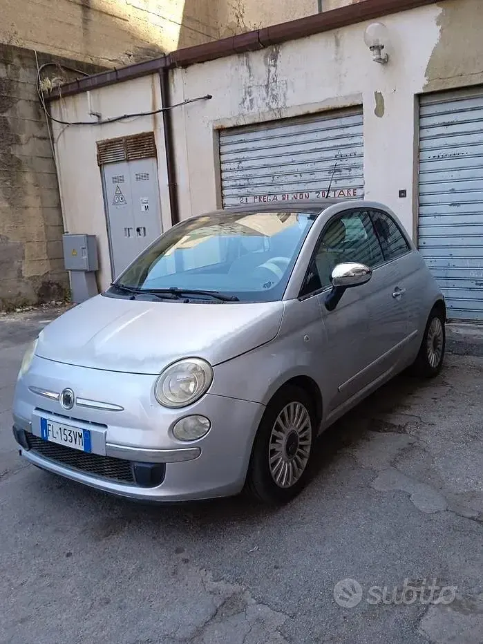 Usata Fiat 500 Lounge 69 CV (50 kW) 2009 Grigio Cabrio