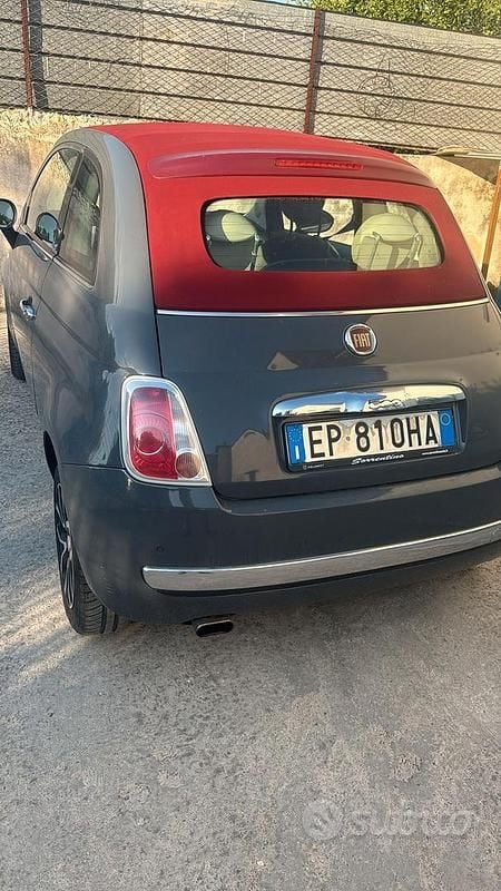 Usata Fiat 500 75 CV (55 kW) 2013 Grigio Cabrio