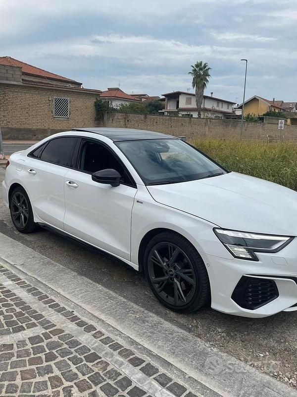 Usata Audi A3 S-Line 150 CV (110 kW) 2021 Bianco Berlina