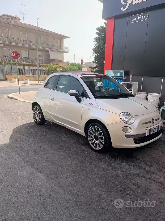 Usata Fiat 500 75 CV (55 kW) 2009 Marrone Cabrio