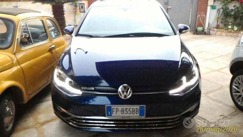 Usata VW Golf VII Executive 110 CV (80 kW) 2018 Blu Berlina