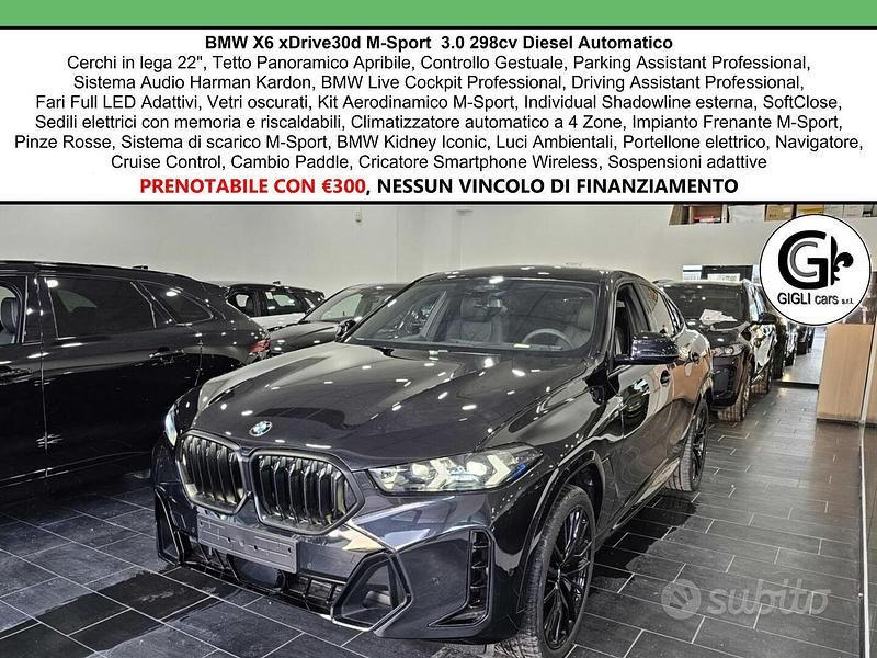 Usata BMW X6 M Sport 298 CV (219 kW) 2025 Sapphire black SUV
