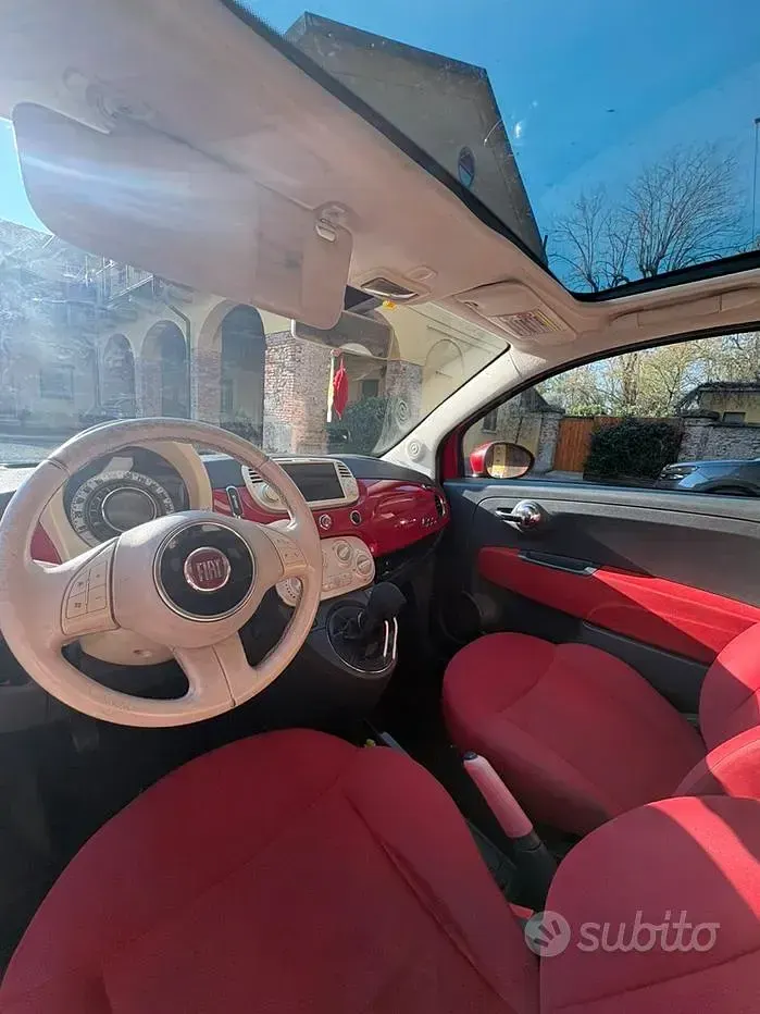 Usata Fiat 500 69 CV (50 kW) 2010 Rosso Berlina