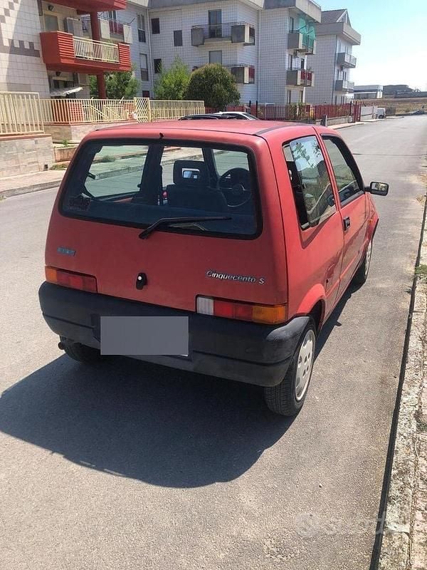 Usata Fiat 500 39 CV (28 kW) 1996 Rosso Berlina