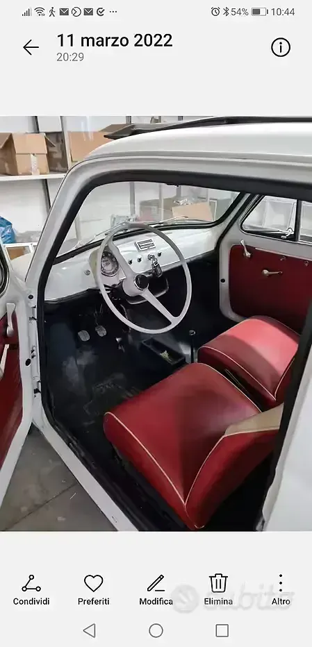 Usata Fiat 500 1984 Bianco Utilitaria