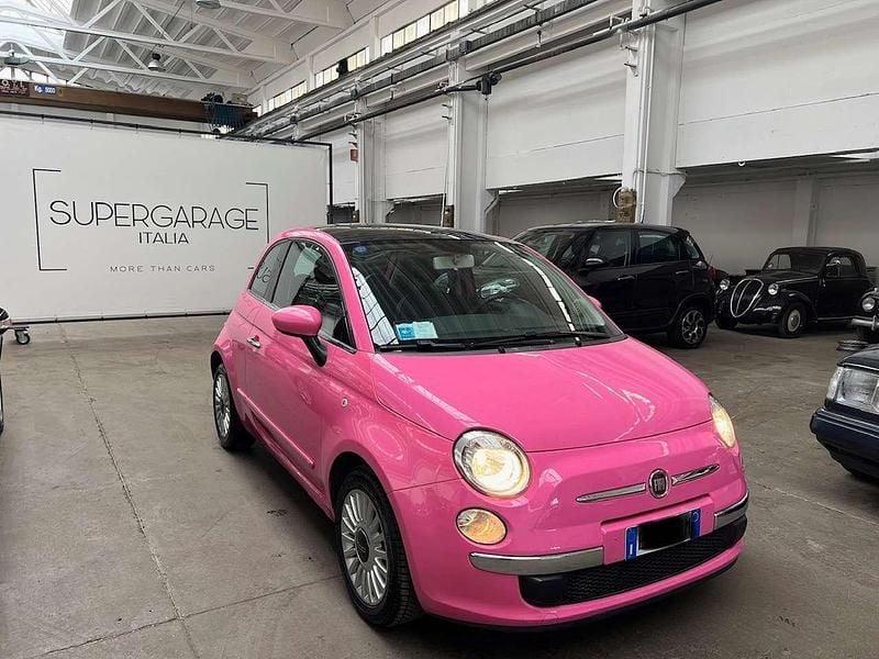 Usata Fiat 500 Lounge 69 CV (50 kW) 2009 Rosa Cabrio