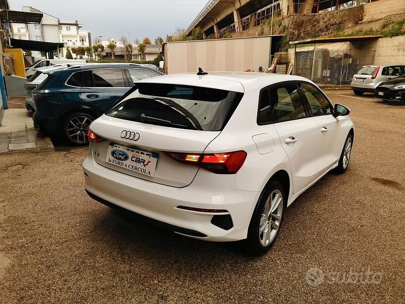 Usata Audi A3 Advanced 116 CV (85 kW) 2022 Bianco Berlina