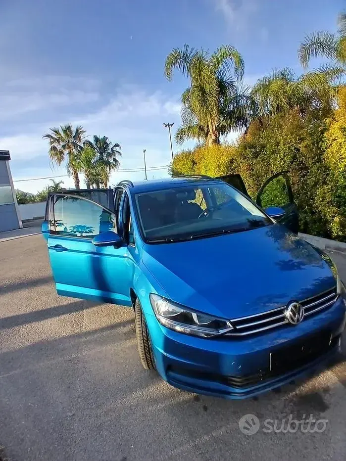 Usata VW Touran 150 CV (110 kW) 2020 Blu Monovolume