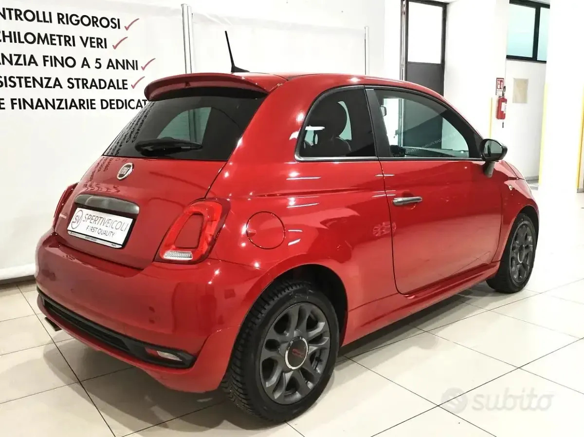Usata Fiat 500 S 69 CV (50 kW) 2019 Rosso Utilitaria