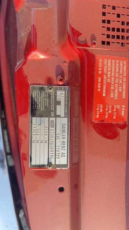 Usata Mercedes SL500 245 CV (180 kW) 1987 Rosso Cabrio