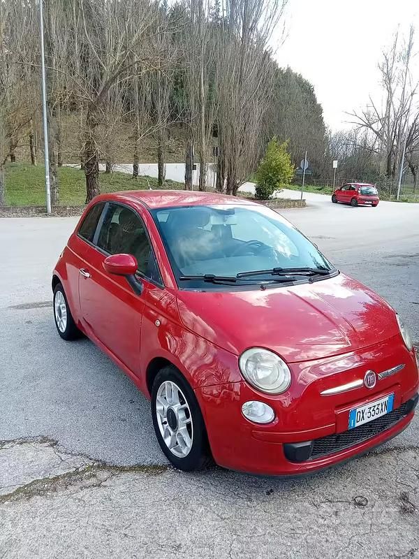 Usata Fiat 500 Lounge 75 CV (55 kW) 2009 Rosso Cabrio