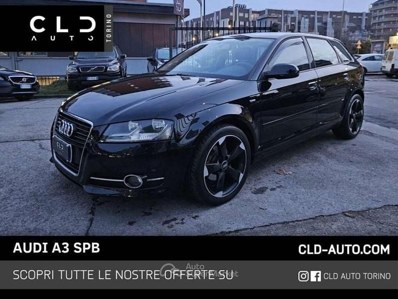 Usata Audi A3 S-Line 90 CV (66 kW) 2012 Nero Utilitaria