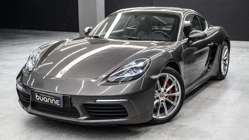 Grigio daytona metallizzato Usata 2019 Porsche 718 Cayman Chrono Coupé | 69.999 € (Ottimo prezzo) - Immagine 1/4