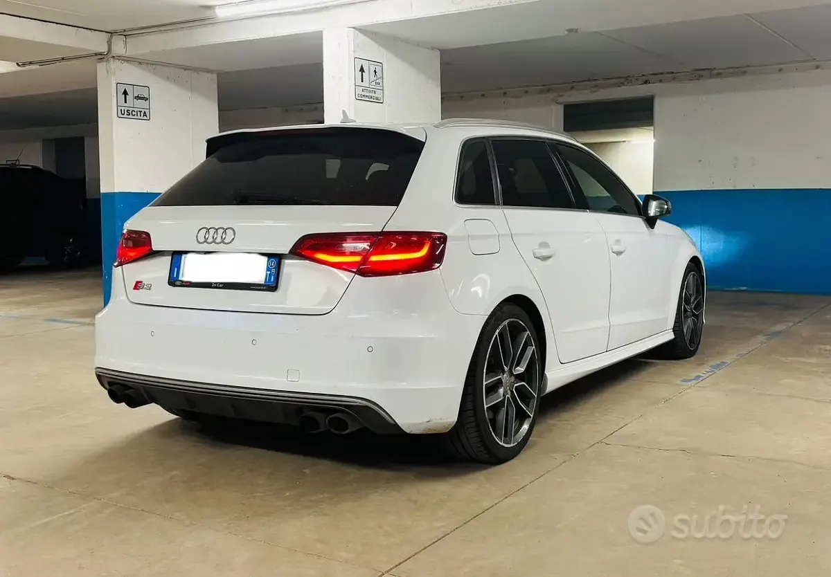 Usata Audi S3 300 CV (220 kW) 2014 Bianco Berlina
