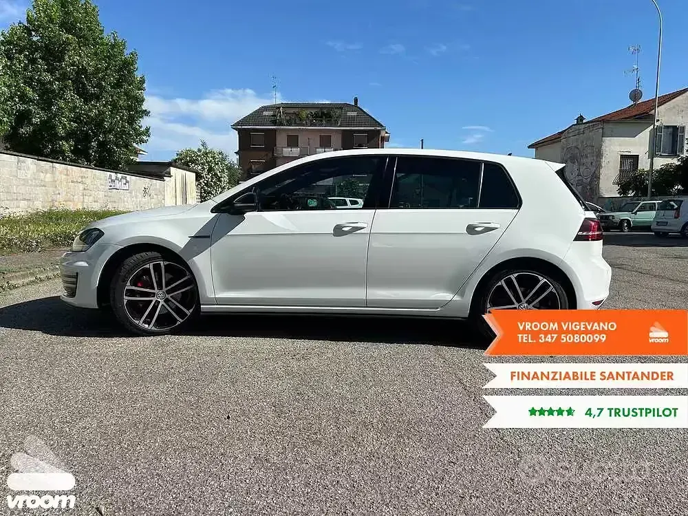 Usata VW Golf VII GTD 184 CV (135 kW) 2017 Bianco Berlina