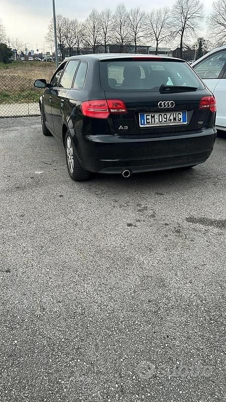 Usata Audi A3 90 CV (66 kW) 2012 Nero Utilitaria