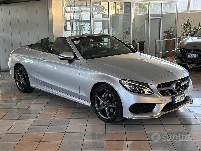 Usata Mercedes C220 Premium 194 CV (142 kW) 2018 Argento Cabrio