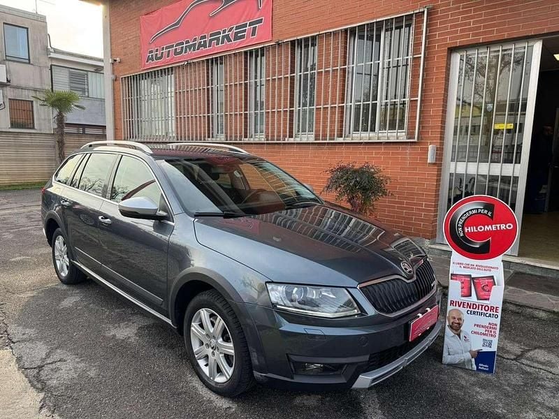 Grigio Usata 2016 Skoda Octavia Scout 4x4 Station wagon | 13.990 € (Cara) - Immagine 1/3