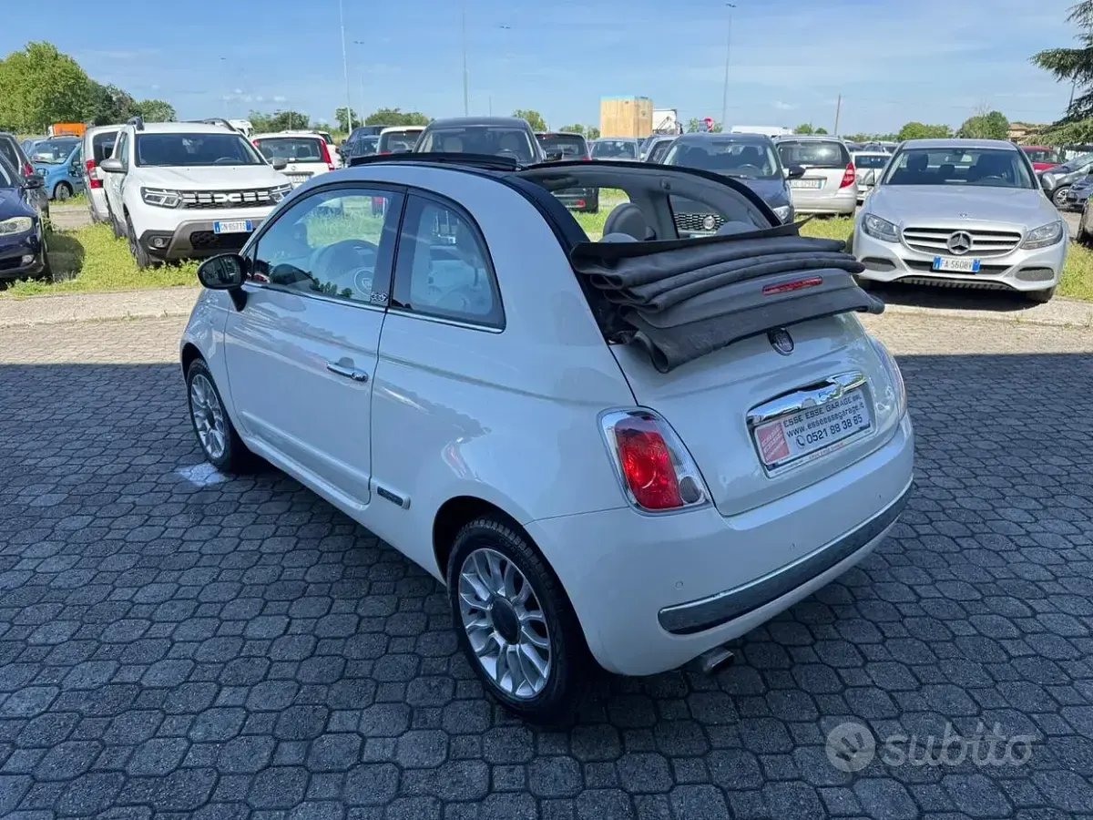 Usata Fiat 500C Lounge 69 CV (50 kW) 2012 Bianco Cabrio