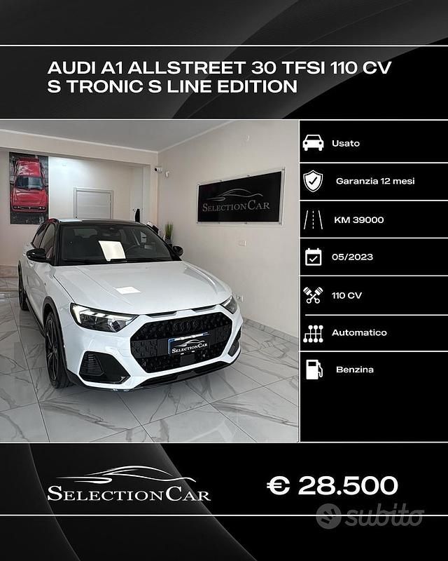 Bianco Usata 2023 Audi A1 S-Line Tre volumi | 28.500 € (Cara) - Immagine 1/4