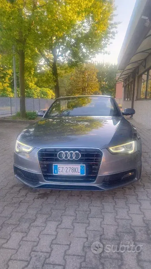 Usata Audi A5 Cabriolet S-Line 190 CV (139 kW) 2015 Grigio Cabrio