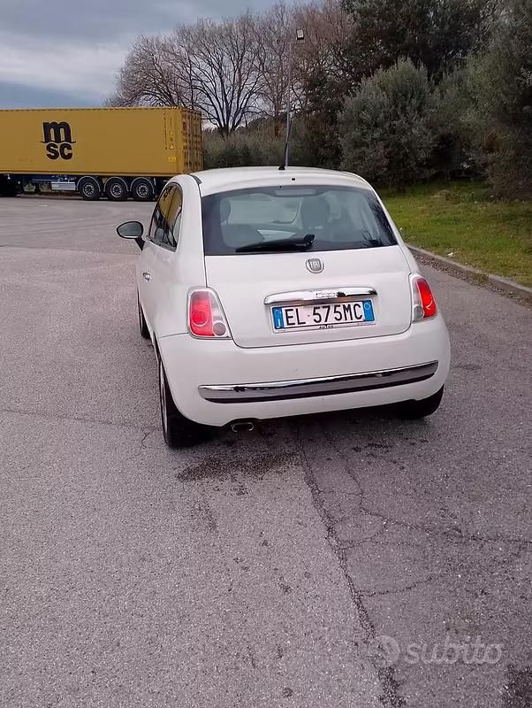 Usata Fiat 500 75 CV (55 kW) 2012 Bianco Berlina