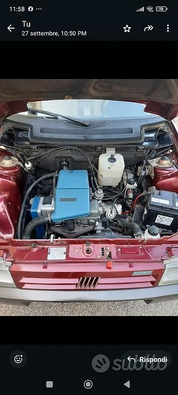 Usata Fiat Uno 1992 Rosso Utilitaria