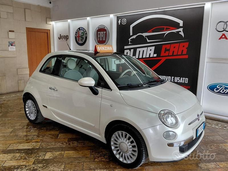 Usata Fiat 500 Lounge 69 CV (50 kW) 2009 Bianco Cabrio