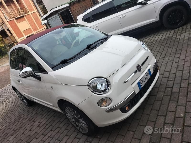 Bianco Usata 2014 Fiat 500 Cabrio | 7700 € - Immagine 1/4