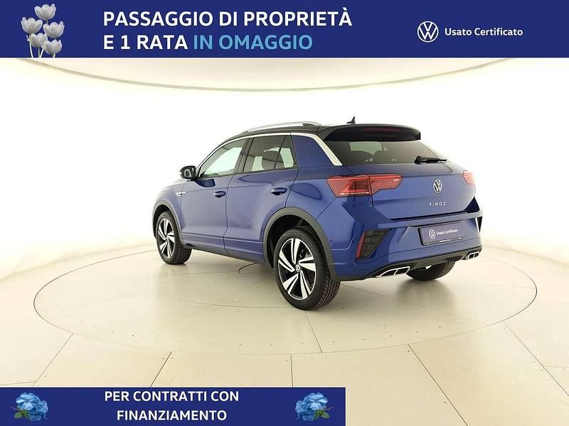 Usata VW T-Roc R-line Plus 150 CV (110 kW) 2025 Lapiz blue metallizzato nero SUV
