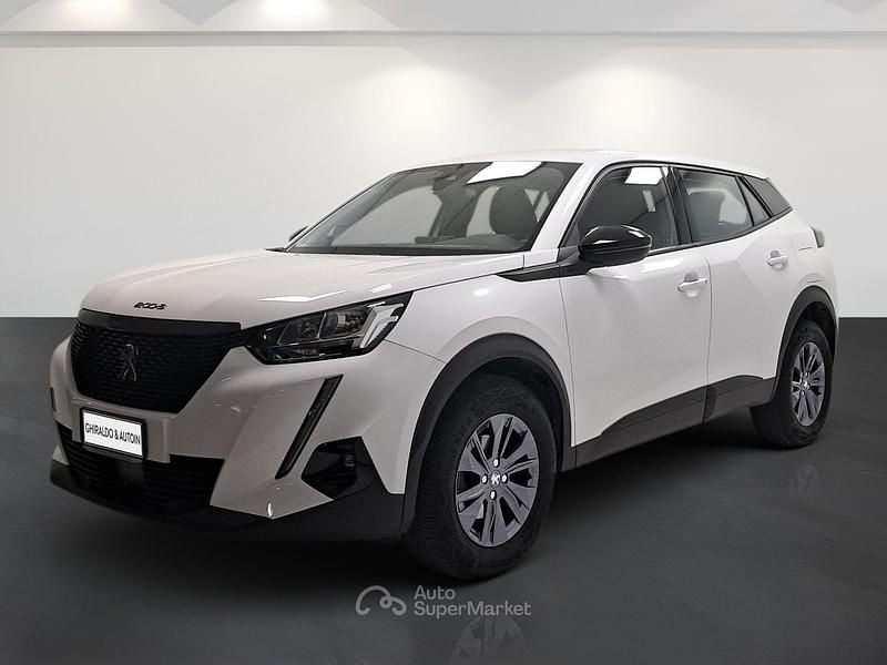 Bianco Usata 2022 Peugeot 2008 Active SUV | 17.600 € (Buon prezzo) - Immagine 1/4