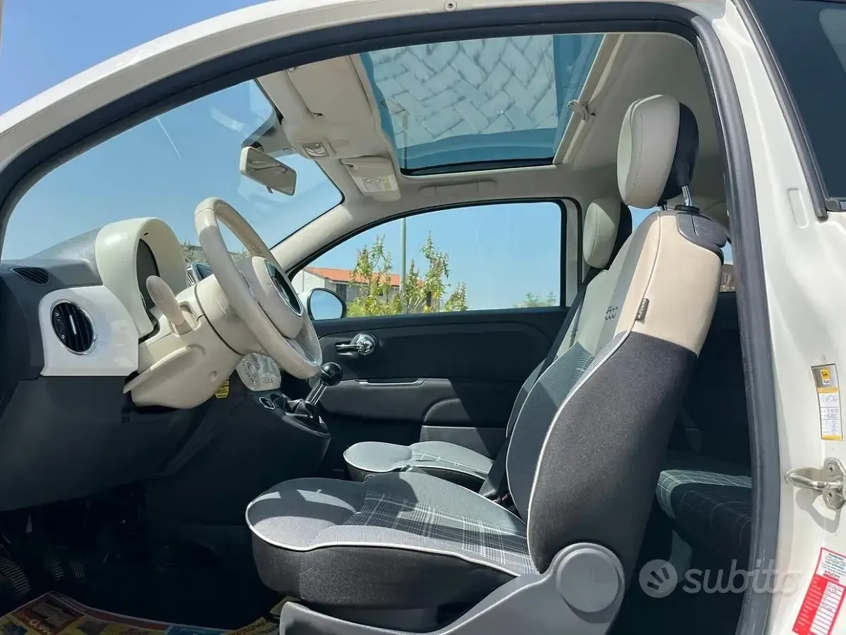 Usata Fiat 500 Lounge 95 CV (69 kW) 2016 Bianco Berlina