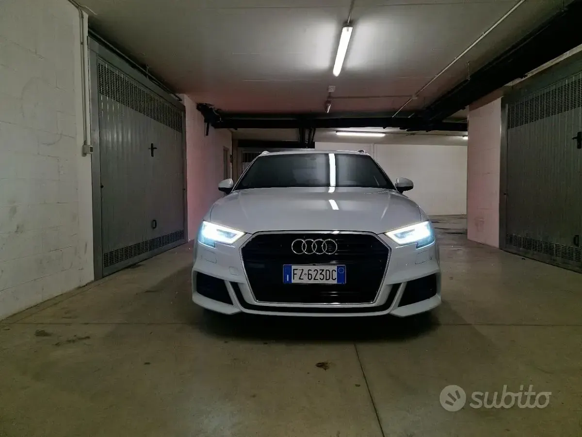 Usata Audi A3 S-Line 116 CV (85 kW) 2019 Bianco Berlina