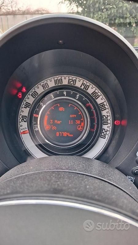 Usata Fiat 500 69 CV (50 kW) 2017 Nero Utilitaria