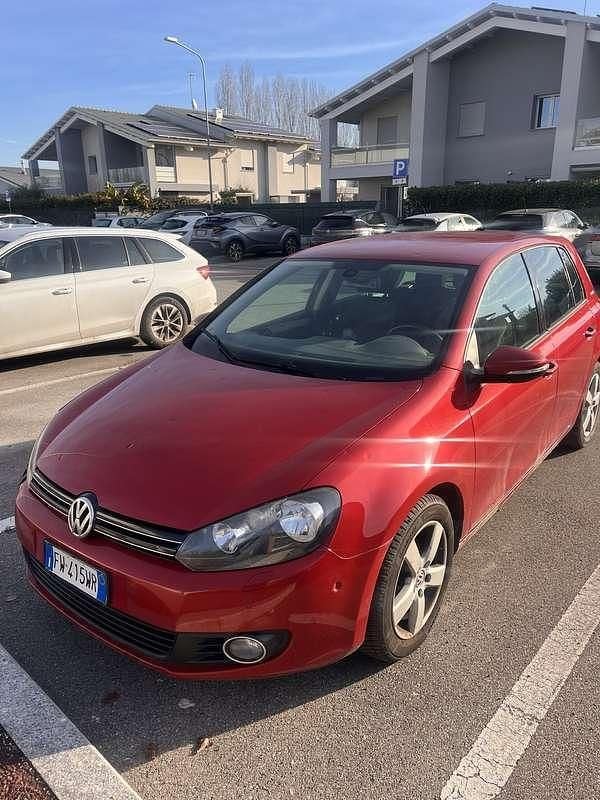 Usata VW Golf VI Team 105 CV (77 kW) 2010 Rosso Utilitaria