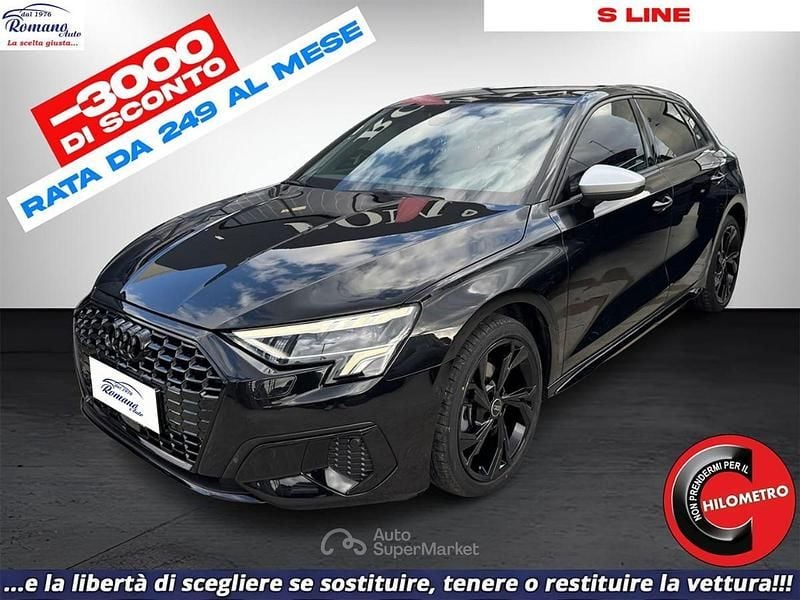 Usata Audi A3 S-Line 151 CV (111 kW) 2022 Nero Berlina