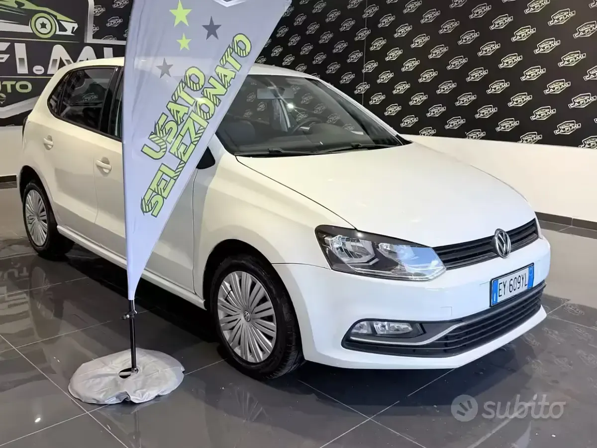 Usata VW Polo 75 CV (55 kW) 2015 Bianco Berlina
