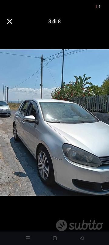 Usata VW Golf VI 102 CV (75 kW) 2010 Grigio Utilitaria