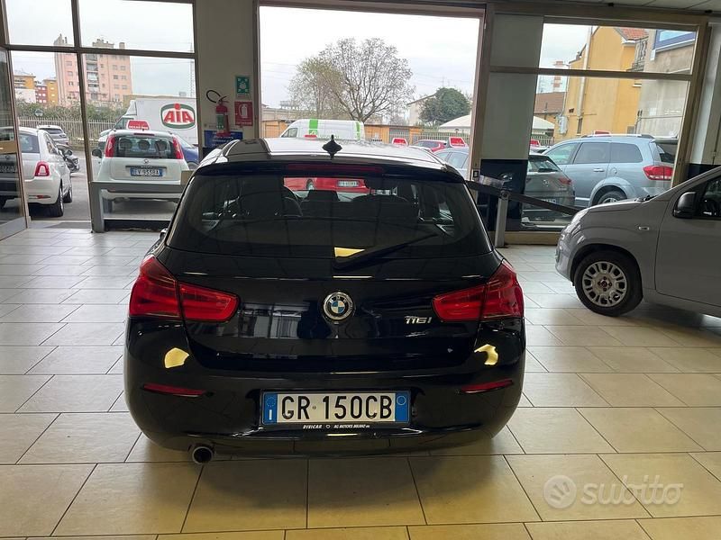 Usata BMW 116 Advantage 116 CV (85 kW) 2019 Nero Utilitaria
