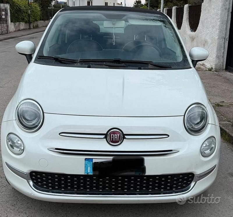 Usata Fiat 500 70 CV (51 kW) 2016 Bianco Cabrio