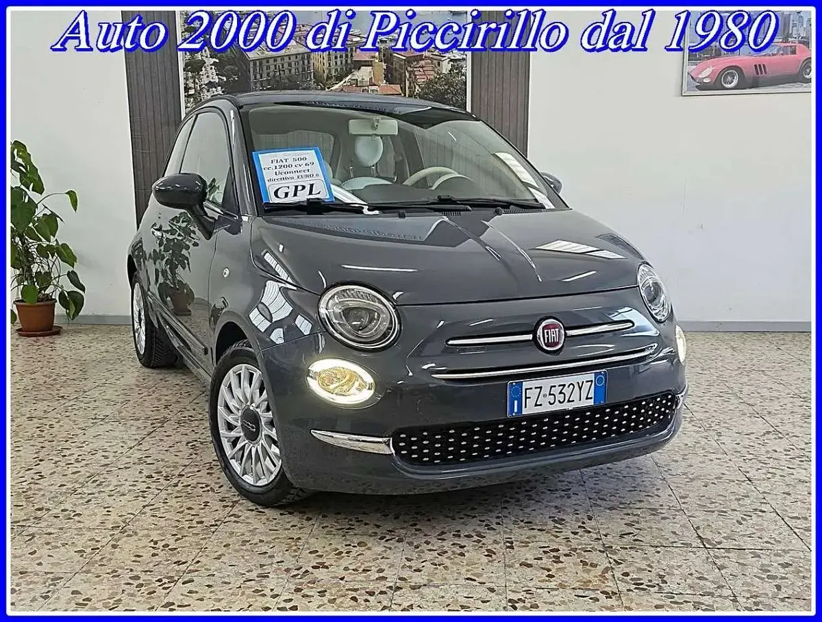Usata Fiat 500 Lounge 69 CV (50 kW) 2020 Grigio carrara Utilitaria
