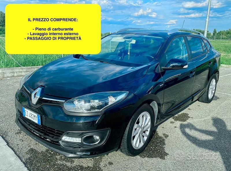 Usata Renault Mégane GrandTour LIMITED 110 CV (80 kW) 2015 Nero Station wagon