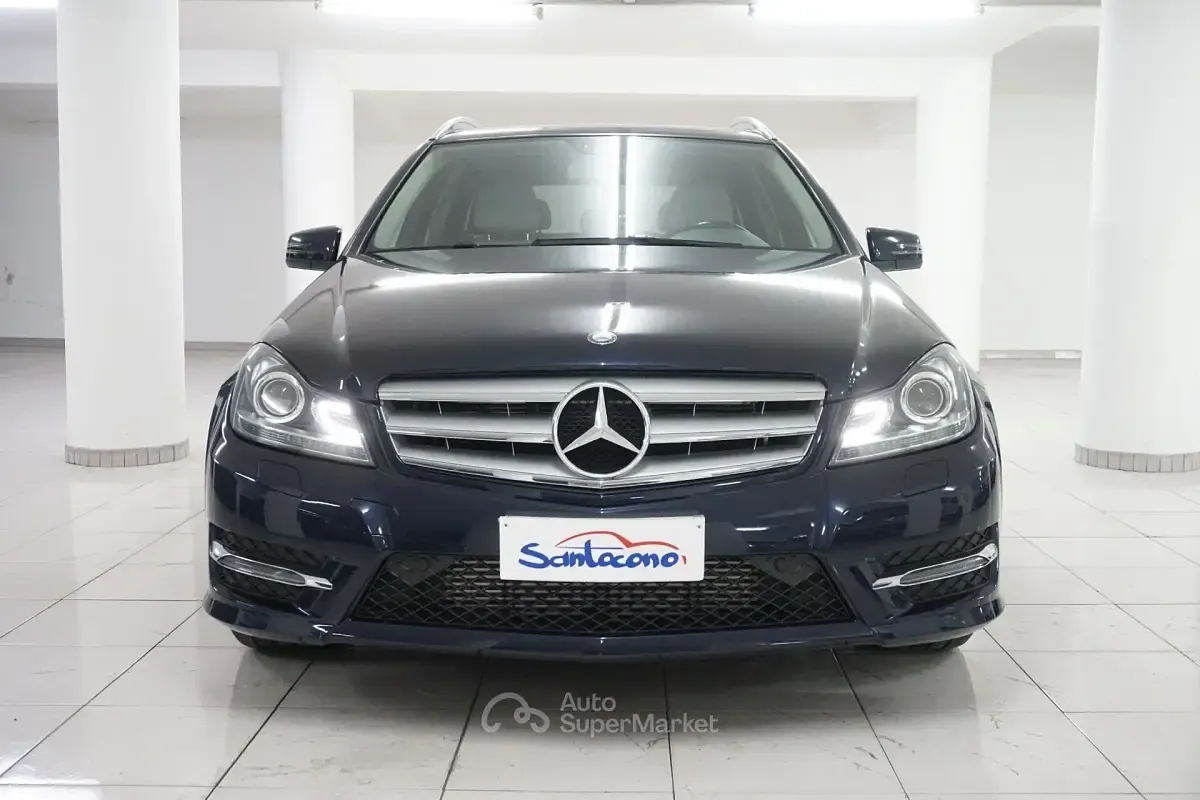 Usata Mercedes C220 Avantgarde 170 CV (125 kW) 2013 Blu Station wagon