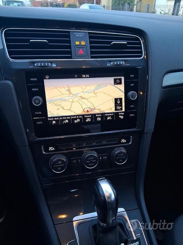 Usata VW Golf VII 116 CV (85 kW) 2019 Nero Utilitaria